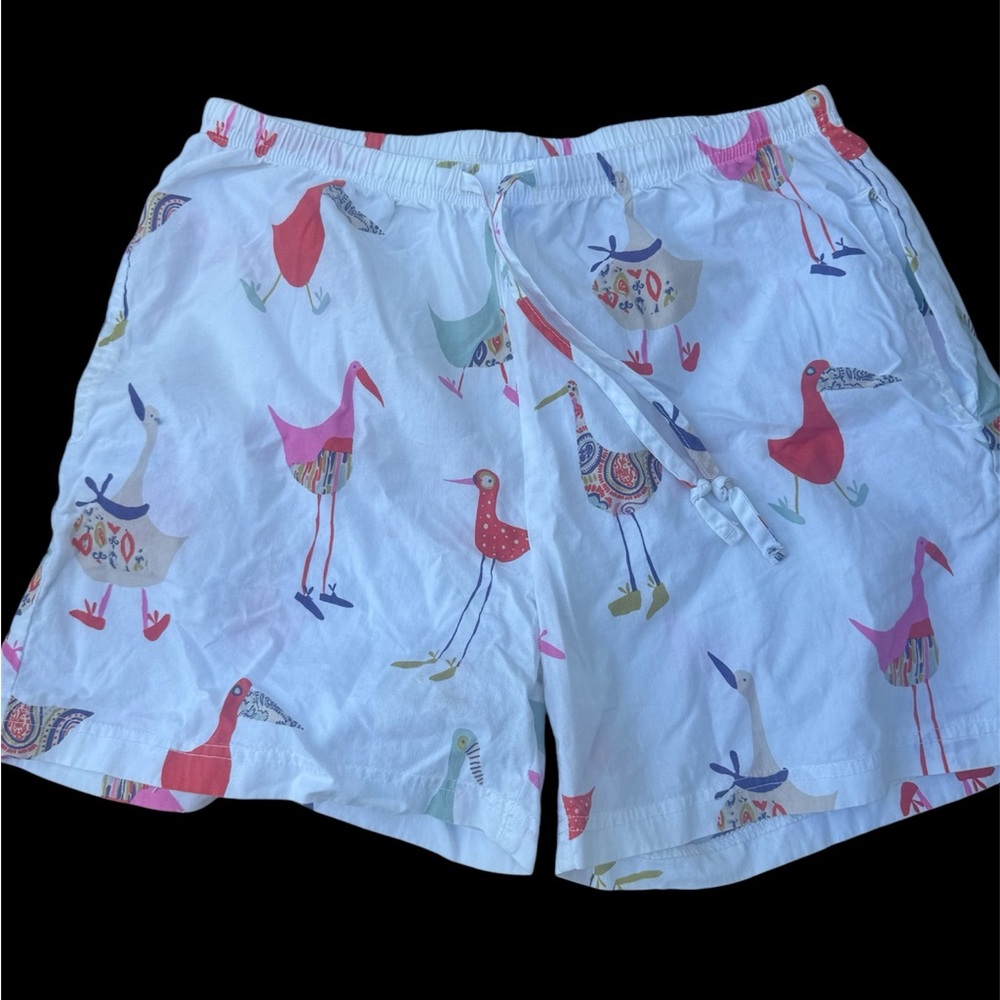 Cute Drawstring Shorts With Birds Size Small❤️